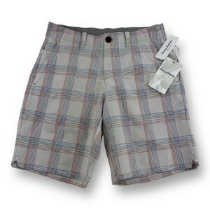 Tommy Bahama NWT "My Caddie" Plaid Polyester Shorts - Men's Size 28x8.5